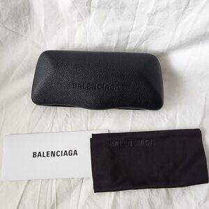 NEW Balenciaga Black Hard Sunglasses/Glasses Case with Cloth